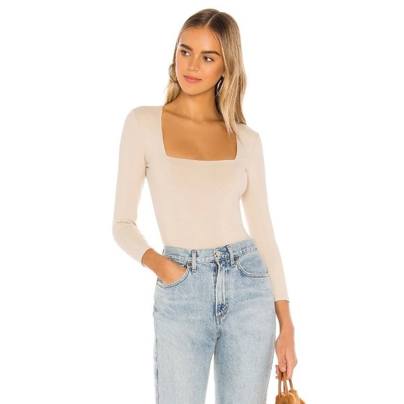 Free People Tops - Free People Truth Or Square Bodysuit in Nude Small New